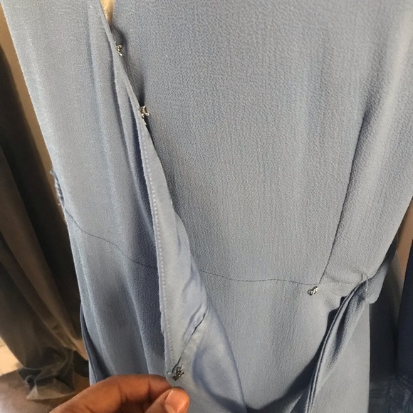 BB DAKOTA Lauryl Lace Insert Wrap Dress Sz 8 - Picture 6 of 8